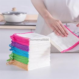 Kitchen Cleaning Cloth Dish Washing Towel Bamboo Fiber Eco Friendly Bamboo Cleanier Clothing AA