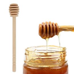 1PC Honey Milk Tea Stirring Stick Long Handle Wooden Mixing Dispenser For Coffee Stir Supplies 220509