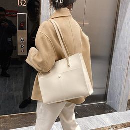 Evening Bags Ladies PU Leather Handbag Pure Color Luxury Designer Large Capacity Lady 2022 Shoulder BagEvening