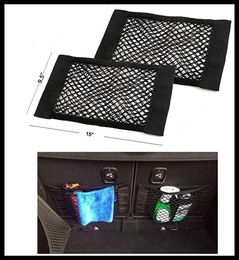 Car Organizer Est Trunk Box Storage Bag Mesh Net 50cm 25CM Styling Luggage Holder Pocket Sticker StylingCar