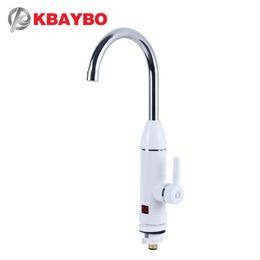 KBAYBO Instant Hot Water Faucet Heater Cold Heating Faucet Tankless Instantaneous Water Heater Electric Kitchen Water Heater Tap T200424