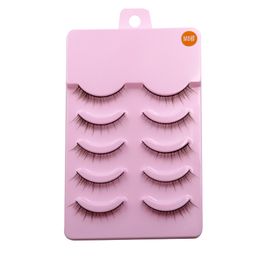 5 Pairs Brown Eyelash Japanese Natural M8 NaturalFalse Eyelashes