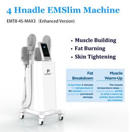 High intensity EMT body shaping and slimming machine electric muscle stimulation emslim equipment buttocks lift fat burn massage