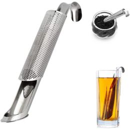 Stainless Steel Tea Infuser Creative Pipe Design Metal Tea Strainer for Mug Fancy Filter Herb Tea Tools Kitchen Accessories