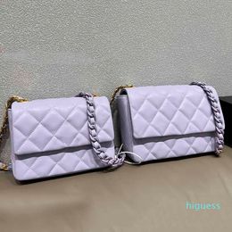 Designer- Womens Luxury Mini Bags Genuine Leather Crossbody Bags Handbags Multi-color Chains Quilted Shoulder Bag Handbag