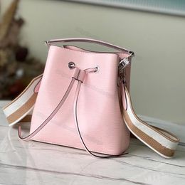 10A L Bag Fashion Bucket Jacquard Shoulder Strap Bag Luxury Water Ripple Handbag Designer Handbag Calfskin Tots Crossbody Neonoe 20777 20CM L291