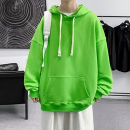 Polyester Hoodies Men Oversized Hoodies Men Hip Hop Basic Pure Colour Hoodies Men Fashion Clothing Streetwear Casual Tops 2022 L220730