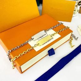 French design jewelry letter pattern chain Bracelet simple retro LOGO FASHION BRACELET