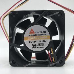 Wholesale fan: original FD486025EB 6025 6CM 48V 0.11A 2/3 wire cooling fan