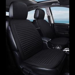 Car Seat Covers SUV Auto Cushion Driver Comfortable Flax Mat Non-Slip Rubber Vehicles Office Chair Home Pad Cover