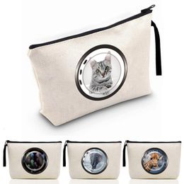 cute travel makeup bags UK - Cosmetic Bags & Cases Ladies Makeup Bag Cute Animal Window Series Classic Coin Purse Organizer For Travel Pouch Women Storage BagCosmetic