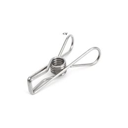 Stainless Steel Clothes Pegs Metal Clips Hanger Accessories Socks Underwear Towel Sheet Clothes Socks Hanging Pegs Clips Clamps BBB15290