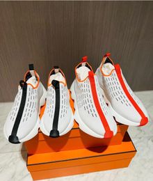 Eclair Knit High top Sneakers White Top Design Slip-on Shoe Womens Technical Canvas Sports Fashion Shoe LightWeight Rubber Sole EU 38-45.BOX