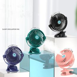 Party Favor USB Mini Wind Power Handheld Clip Fan Convenient Ultra-quiet Fan High Quality Portable Student Small Cooling Ventilador