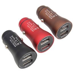 Mini Car Charger 3.4A Auto Power Adapter For Samsung S10 Xiaomi mi 9 Fast Dual USB Car Phone Charging Chargers