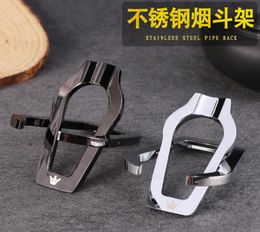 pipe Smoking hardware fittings stainless steel metal pipe rack decoration handicrafts display and placement