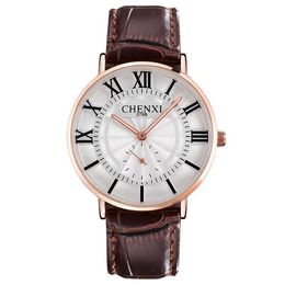 Wristwatches Arrival CHENXI Watches 2022 Fashion Leather Roman Lover Quartz Watch Amazing Cater Women And Man