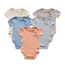 Newborn Rompers Summer Baby Boy One-piece Clothes Spring Cotton Baby Girl Bodysuit New Born Onesies G220517