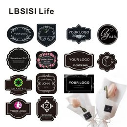 LBSISI Life 1000pcs Custom Stickers Print Personalised Waterproof Paper Labels Wedding Christmas Decoration 220607