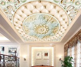 relief stereoscopic 3d ceiling mural wallpaper 3d photo murals wallpapers for living room bedroom stickers papel de parede ceilings wall decor