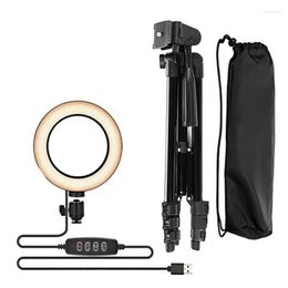 Ring Fill Light Bracket Portable Dimmable 16cm Mobile Phone Live Tripod Tripods Loga22