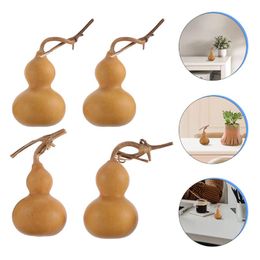 Decorative Objects & Figurines 4Pcs Natural Gourd Decor Chinese Style Wealth Fortune Ornament For Home OfficeDecorative DecorativeDecorative