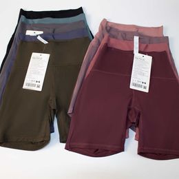 LU-10 YOGA kostym Justera kvinnors sport Hög midja shorts 4-poäng byxor som kör fitness gym underkläder träning leggings