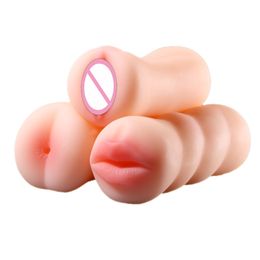 Realistic Vagina Male Masturbator Silicone Soft Anal Tight Pussy Erotic Adult Toys Penis sexy For Men Masturbatings Machine