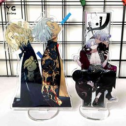 Anime Tokyo Revengers Figure Manjiro Sano Mikey Izana Kurokawa Acrylic Stand Cosplay Model Plate Desk Decor Keychain Fans Gifts AA220318