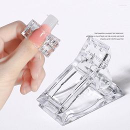 False Nails Acrylic Nail Clip Transparent Gel Quick Building Tips Clips Fingernail Extension UV Clamps Manicure Art Builder Tools Set Prud22