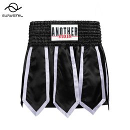 Men's Tracksuits Thai Boxing Shorts Men Women Kids Boxer Training Trunks Lotus Ribbons Muay Sanda Martial Arts Fight Kickboxing PantsMen's