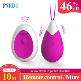 MIO Wireless Bullet Vibrator Egg Mini Vaginal Ball Vibrating 10 Frequency G-spot Clitoris Remote Controlled sexy Toys for Woman