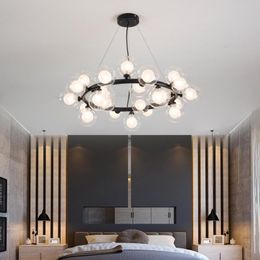 Pendant Lamps Modern LED Bubble Chandelier Lighting For Luxury Living Dining Room Luminaire With G4 MJ1114Pendant