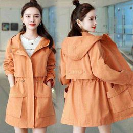 Women's Trench Coats Coat For Women Jackets Clothes Spring And Autumn Korean Version Double-Breasted Belted Lady CloakWomen's T220809