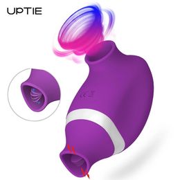 Sex toy Toy Massager powerful Sucking Vibrator Female Licking Tongue for Clitoris Nipples Suckers Vacuum Stimulator Toys Adults Women Couples EXRB EXRB