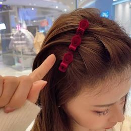 New Women Elegant Acrylic Braid Hairpins Sweet Hair Decorate Clips Bangs Hold Barrettes Headband Fashion Hair Accessories