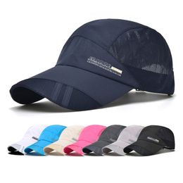 Dry Running Baseball Caps Summer Mesh 8 Colours Gorras Hat Cap Visor Mens Hat Sport Cool Fashion 2022 Hot Quick Outdoor Popular New