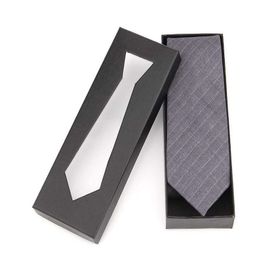50Pcs/Lot 21.5x8x3.5cm Fashionable Men Black Tie Packing Box Tie Gift Packing Box