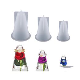 Molds Ring Cone Resin Flexible Clear Sile Holder Mod For Diy Stand Jewelry Display Wedding Gift 40 E3 Drop Delivery Tools Equipment Dhudd