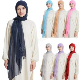 Instant Hijab With Cap Jersey Hijab For Women Veil Muslim Fashion Islam Hijab Cap Scarf For Arab Muslim Women Headscarf 180x75cm