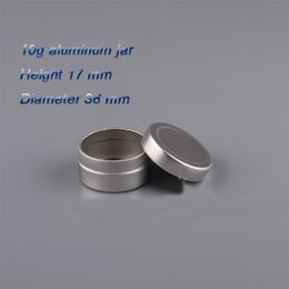 500pcs/lot Capacity 10g aluminium cream jar,Aluminum Jar can use for packing, 10G mini Aluminium cosmetic jar wholesale