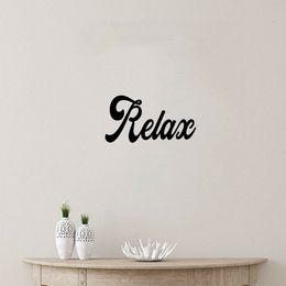 Relax - Metal Word Wall Sign Wall Art Home Décor Mellow Out Decorative