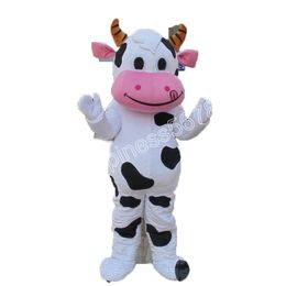 cute Niu Mascot Costumes High quality Cartoon Character Outfit Suit Halloween Adults Size Birthday Party Outdoor Festival Dress