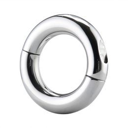sexy toy for Men Stainless Steel Penis Rings Delay Long Lasting Metal Cock Ring Scrotum Restraint Testicular Chastity Device