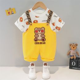 Manji Boys Clothes Sets Summer Fashion Cotton Material Baby Suits Kids Romper Children Clothing infant 1 2 3 Years Old 4 5 220507