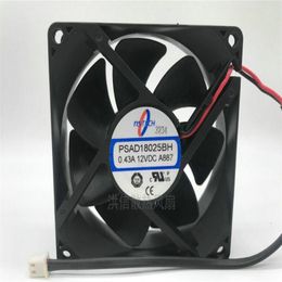 Wholesale fan: Original PSAD18025BH A887 DC12V 0.43A 8CM two-wire double-ball high-volume fan