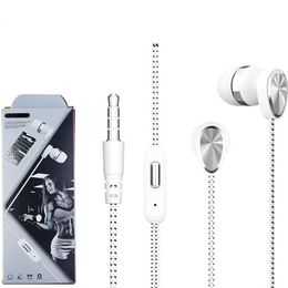 HIFI Wired Headphones In-Ear Earphone Remote Stereo 3.5mm Headset Earbuds With Microphone Music Earphones For iPhone Samsung Huawei All Smartphones Dropshipping
