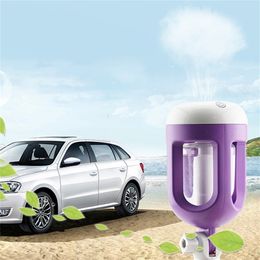180 Degree Rotation Car Humidifier Air Purifier Aroma Diffuser Air Freshener Purifier Aromatherapy Mist Maker 201009