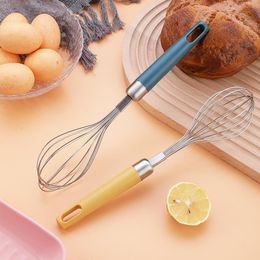 2022 Stainless Steel Manual Egg Beater Tools Creative Household Plastic Handle Mixer Baking Cream Eggs Stirring Kitchen Tool