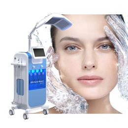 -8in1 Vakuumhydro -Dermabrasion Gesichtsreinigung Wasser Sauerstoffstrahlschaltmaschine Porenreiniger Hydrohydro -LED 7 Farbe